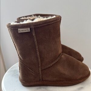 Youth Bearpaw Brown Suede Boots